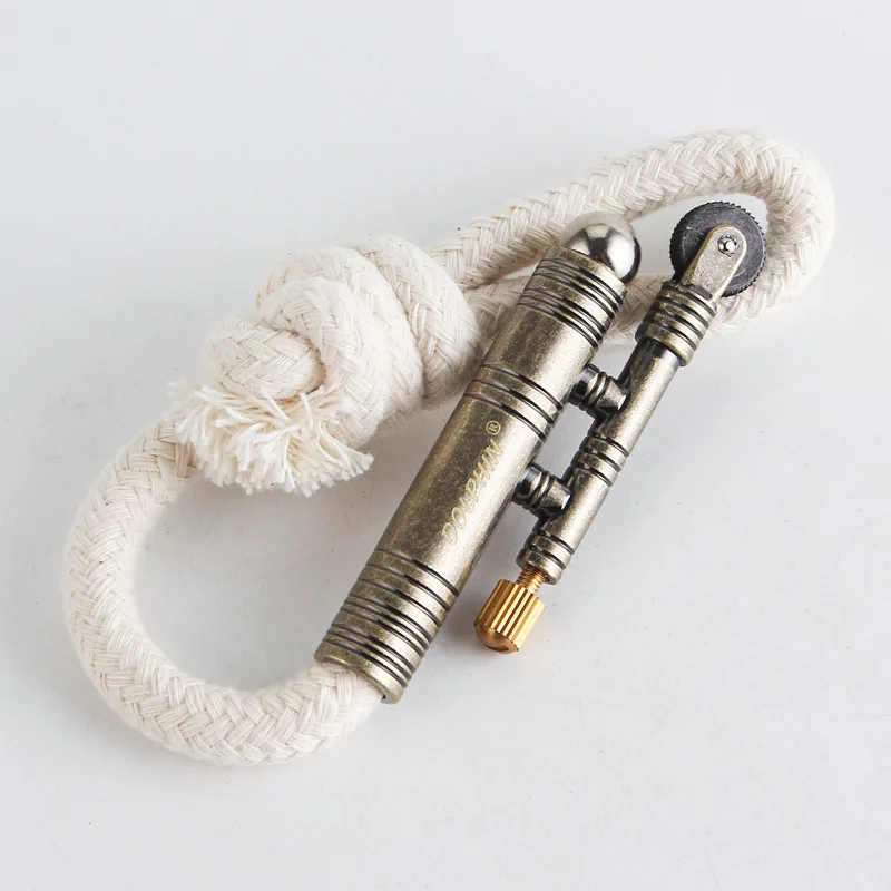 

New Metal Windproof Kerosene Lighter Outdoor Camping Retro Old Style Fire Flour Lighter Men's High End Cigar Smoking Accessories