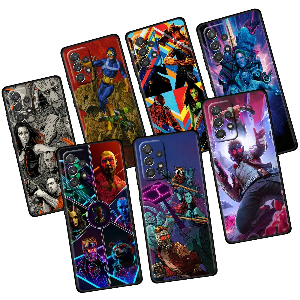 

Cell Case Funda for Samsung Galaxy A51 A31 A71 A21s A02s A12 A02 A33 Soft Guardians Of The For Galaxy Marvel Official Phone