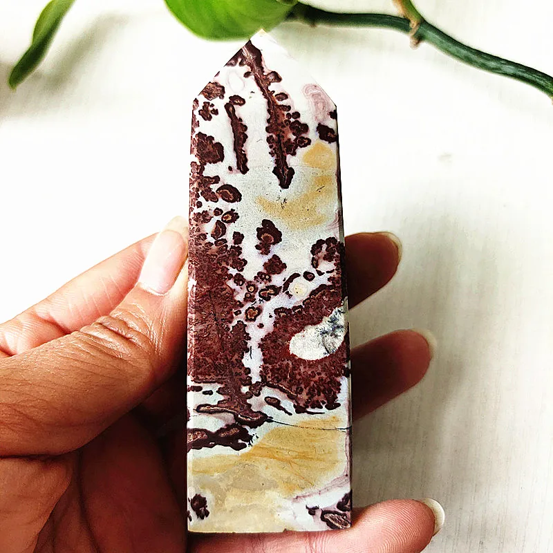 

Natural Stone Landscape Painting Picture Crystal Tower Wand Point Spiritual Reiki Healing Feng Shui Ornaments Room Decor