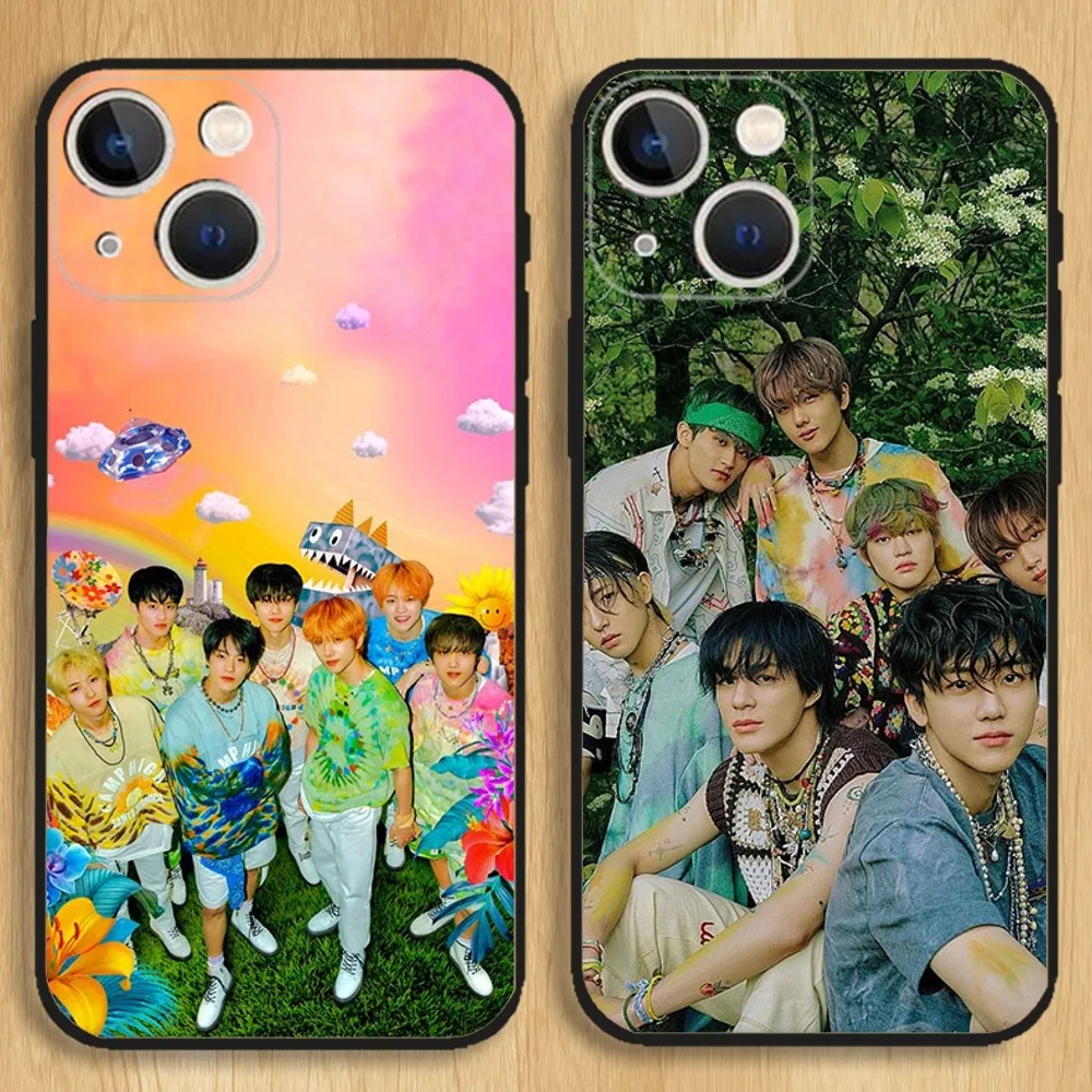 Чехол для iPhone15 14 13 12 11 8 7 Pro Max Plus Mini X XS XR 6 S SE мягкий черный