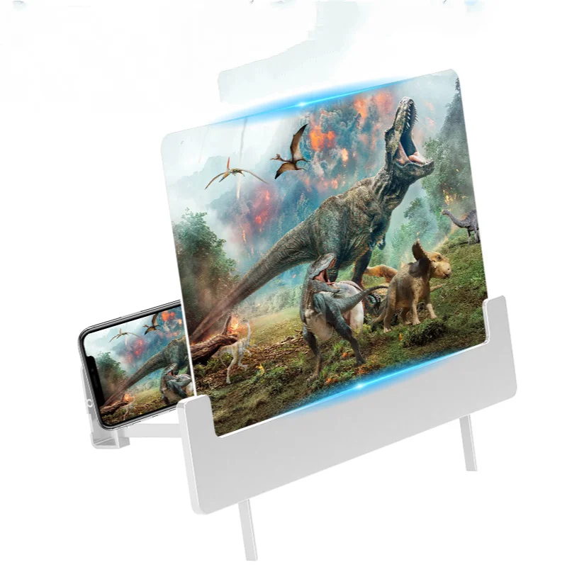 

3D усилитель экрана, встроенная видеолупа для смартфона, Увеличенный экран, подставка для телефона, для кино-игр