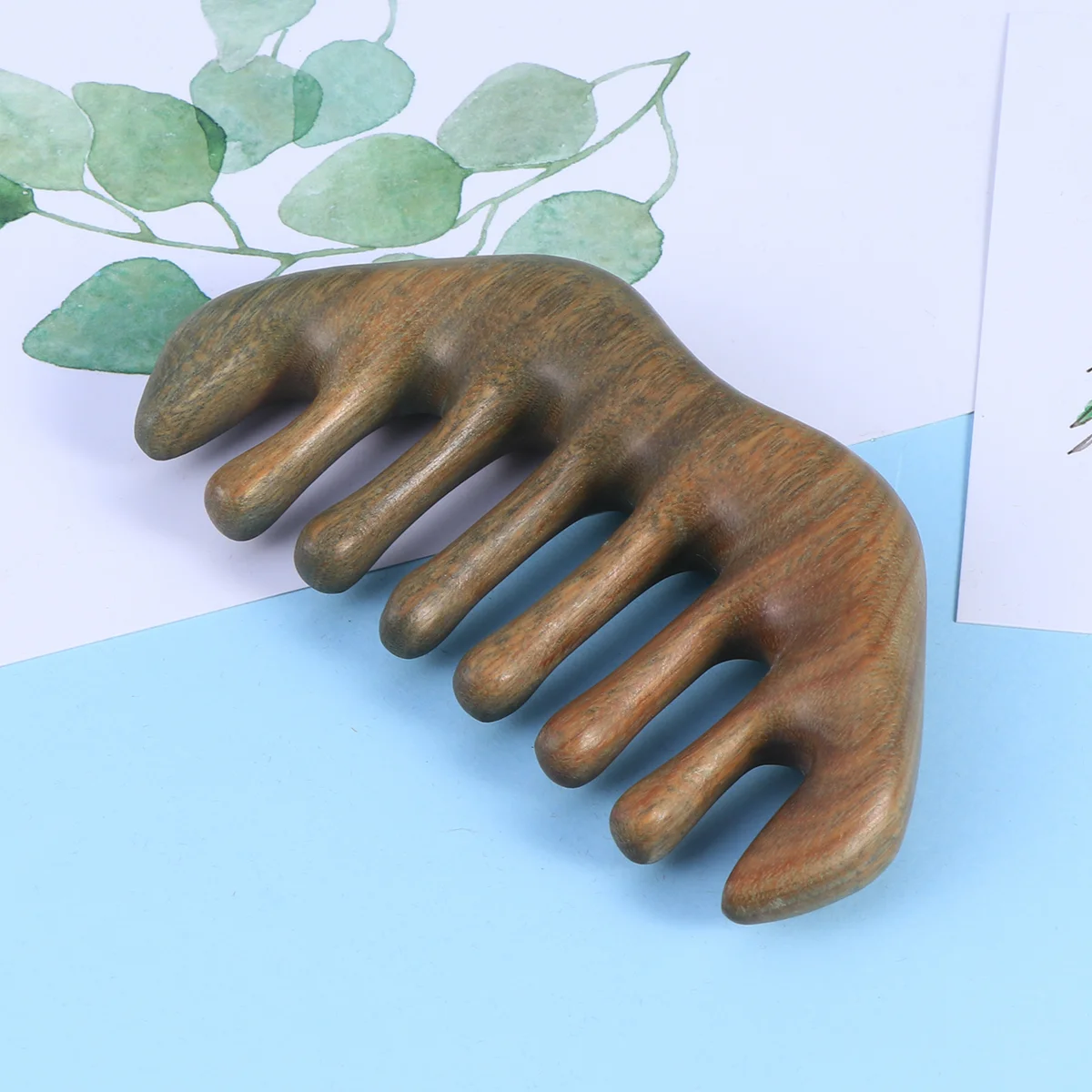 

Green Sandalwood Comb Hair Comb Verawood Comb Hair Care Brush Comb