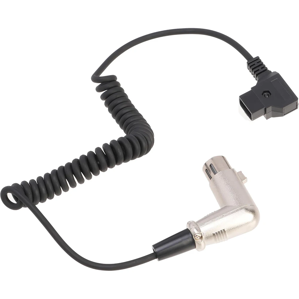 FOTGA спиральный D-tap to Angle XLR женский 4-контактный адаптер кабеля питания для Canon C300 III