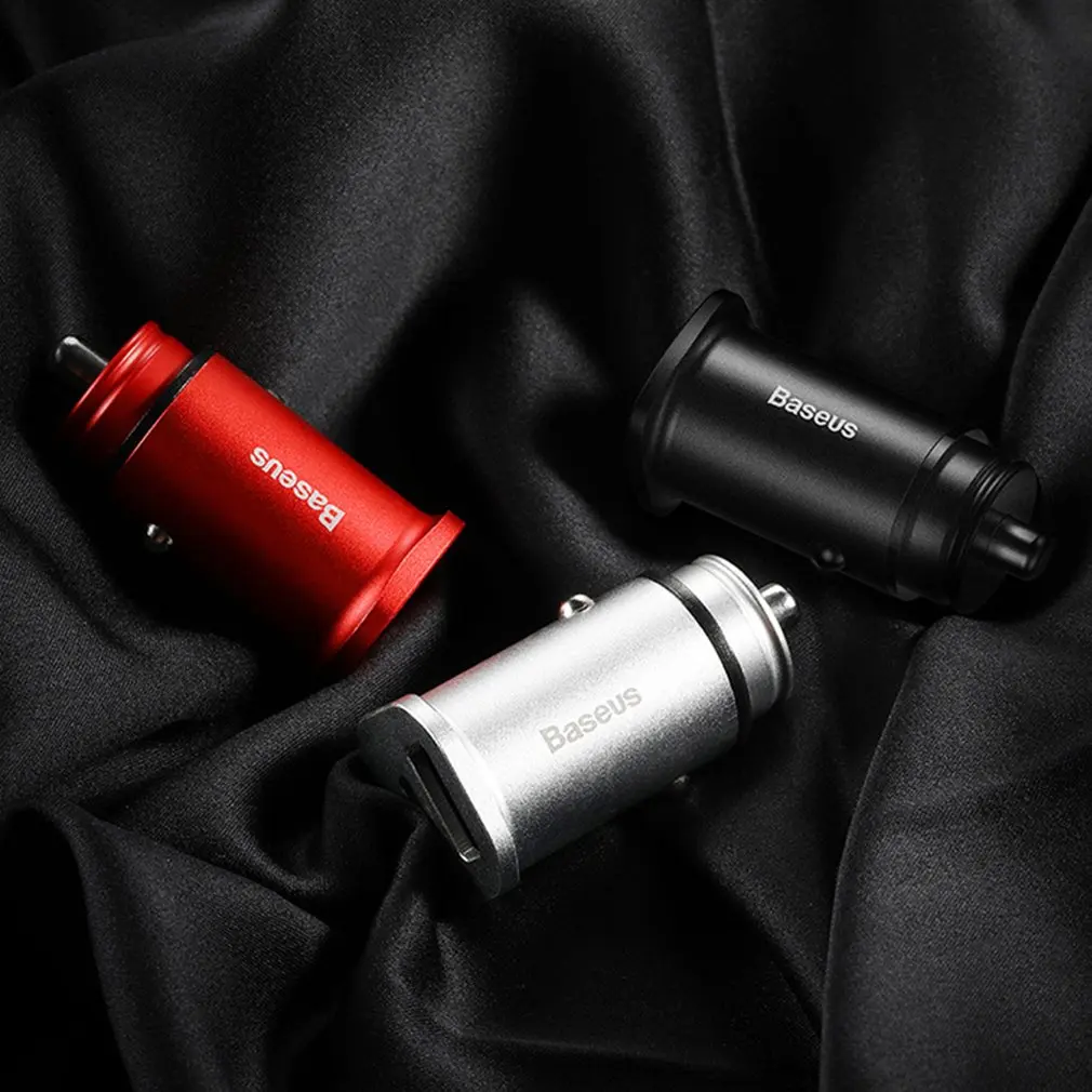 Автомобильное зарядное устройство Mini с двумя USB-портами автомобильное для