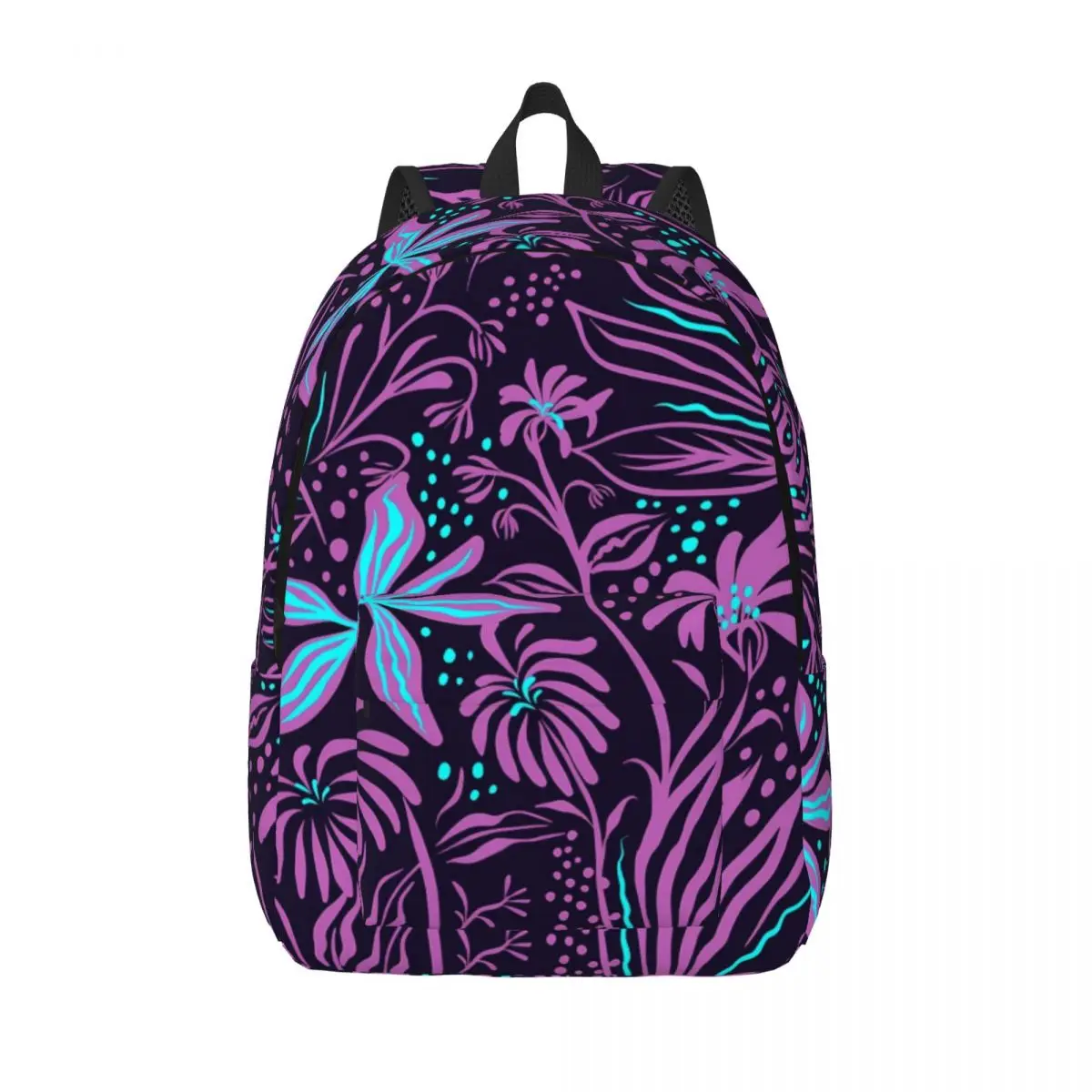 

Ретро рюкзак с цветочным рисунком, черные и фиолетовые стильные рюкзаки, спортивные большие школьные ранцы для подростков, рюкзак на заказ