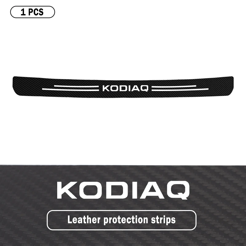 

Противоударная защитная полоса для заднего багажника автомобиля из углеродного волокна для Skoda Kodiaq NS7, Защитная Наклейка на порог БАГАЖНИКА АВТОМОБИЛЯ