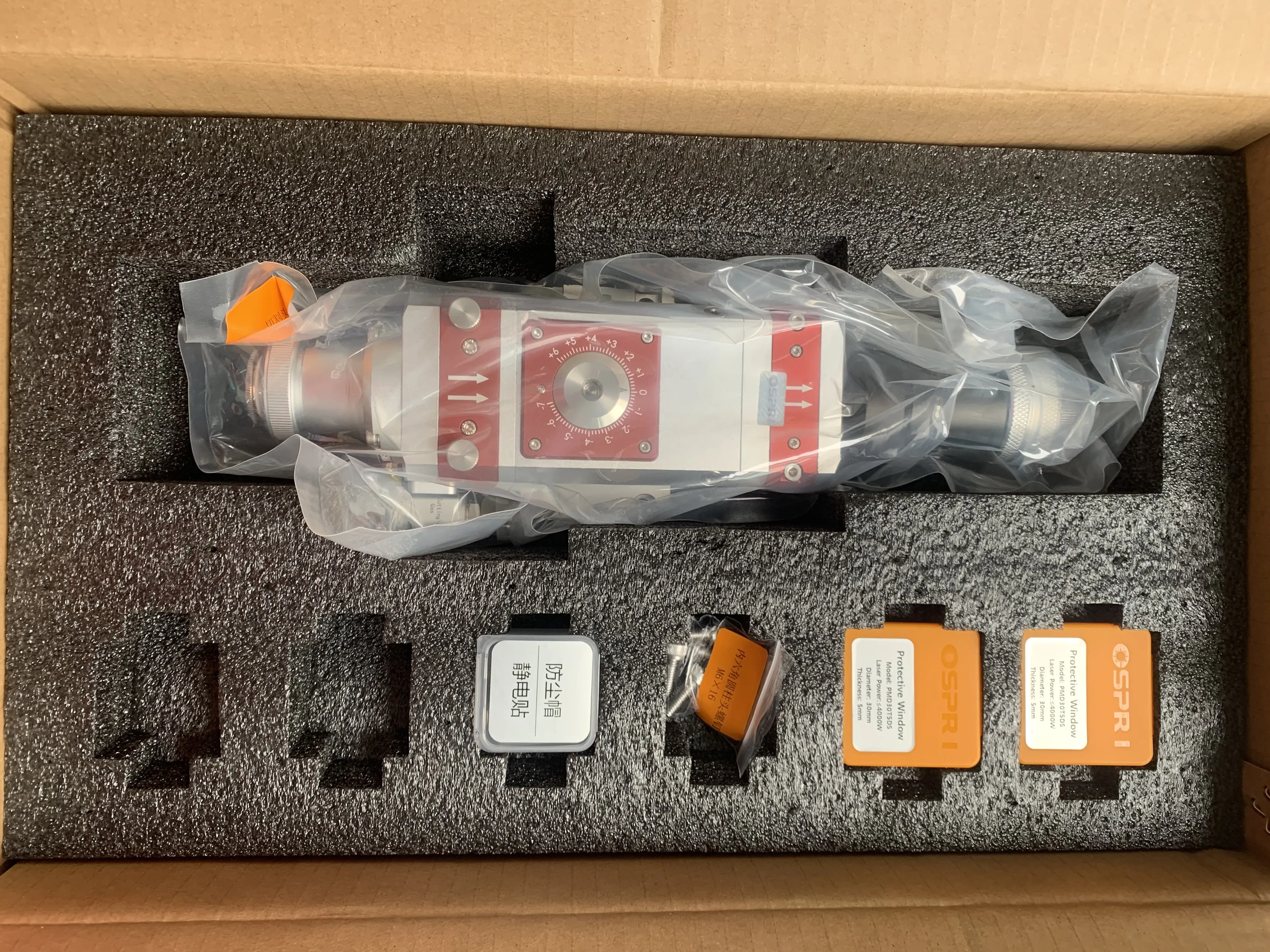 Ospri LC218S 2 кВт лазерная режущая головка с ручной фокусировкой для станка лазерной