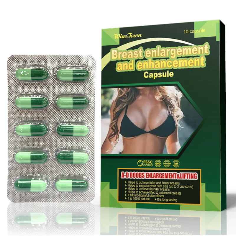 

Breast Enhancement Fuller Firmer Pills 10 Capsule/box for Women Breast Growth Firming Safe Fast Bust Abundance Breast Nourishing