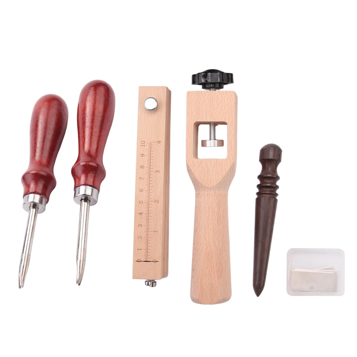 4 шт. резак для кожаных ремешков Регулируемый полосок Наборы резки с