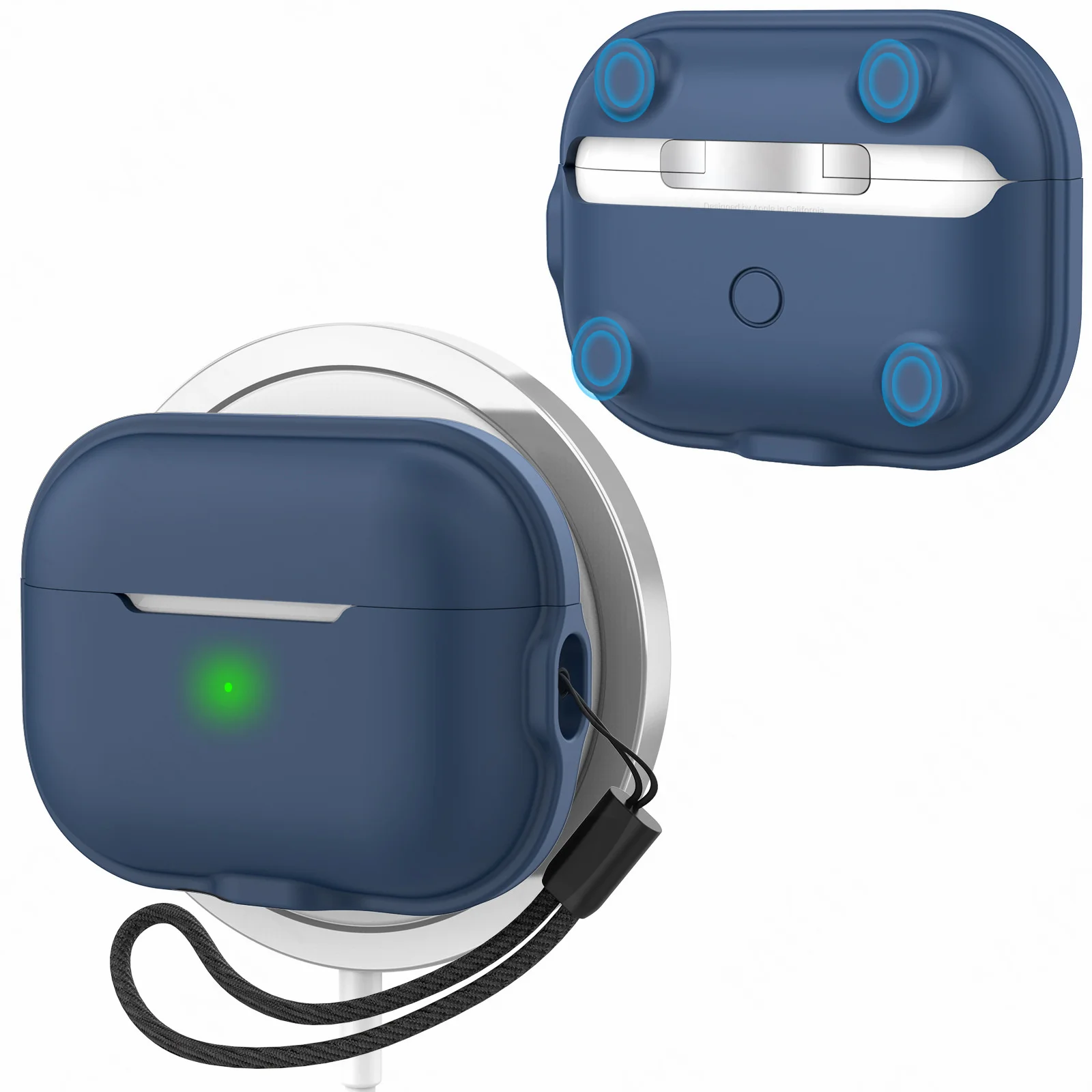 Новинка, магнитный мягкий защитный чехол MagSafe для Apple Airpods Pro 2, совместимый с Airpods Pro 2, зарядная коробка из ТПУ, чехол для телефона