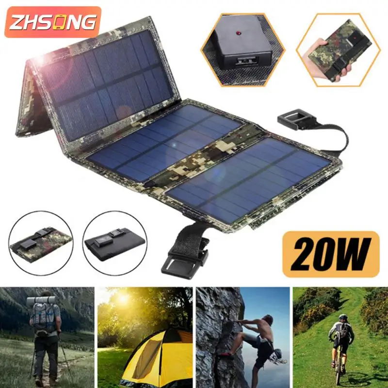 

Складная солнечная панель ZHSONG, 20 Вт, 5 В, USB