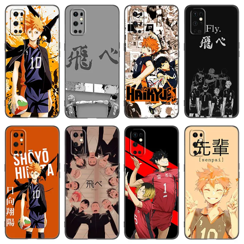 Haikyuu!! Anime Phone Case For OnePlus 7T 8T 9RT 10R Pro 6T Nord 2T CE2 N10 N20 N100 N200 ACE 5G Soft TPU Black Cover