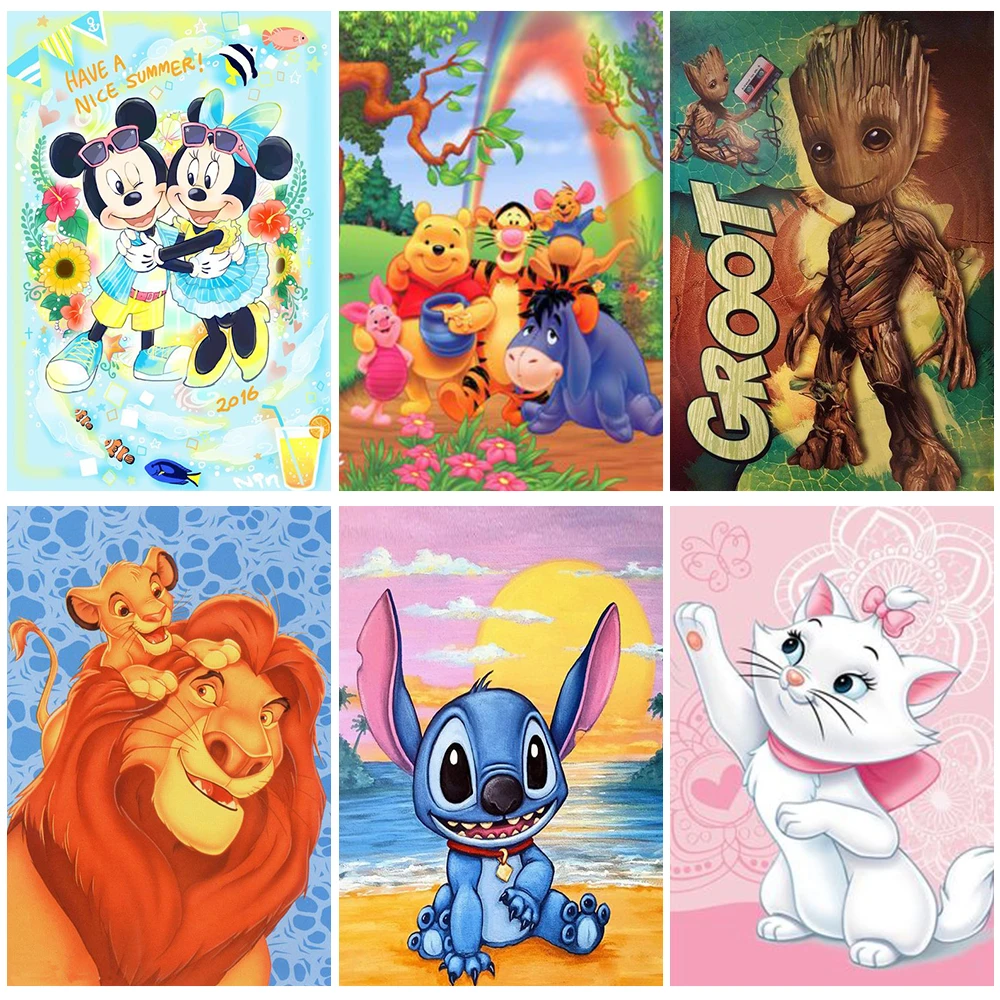 

Disney 5D Diamond Painting New Arrivals Cartoon Winnie the Pooh Set Hobby Art DIY Picture of Rhinestones Mosaic Home Decoration