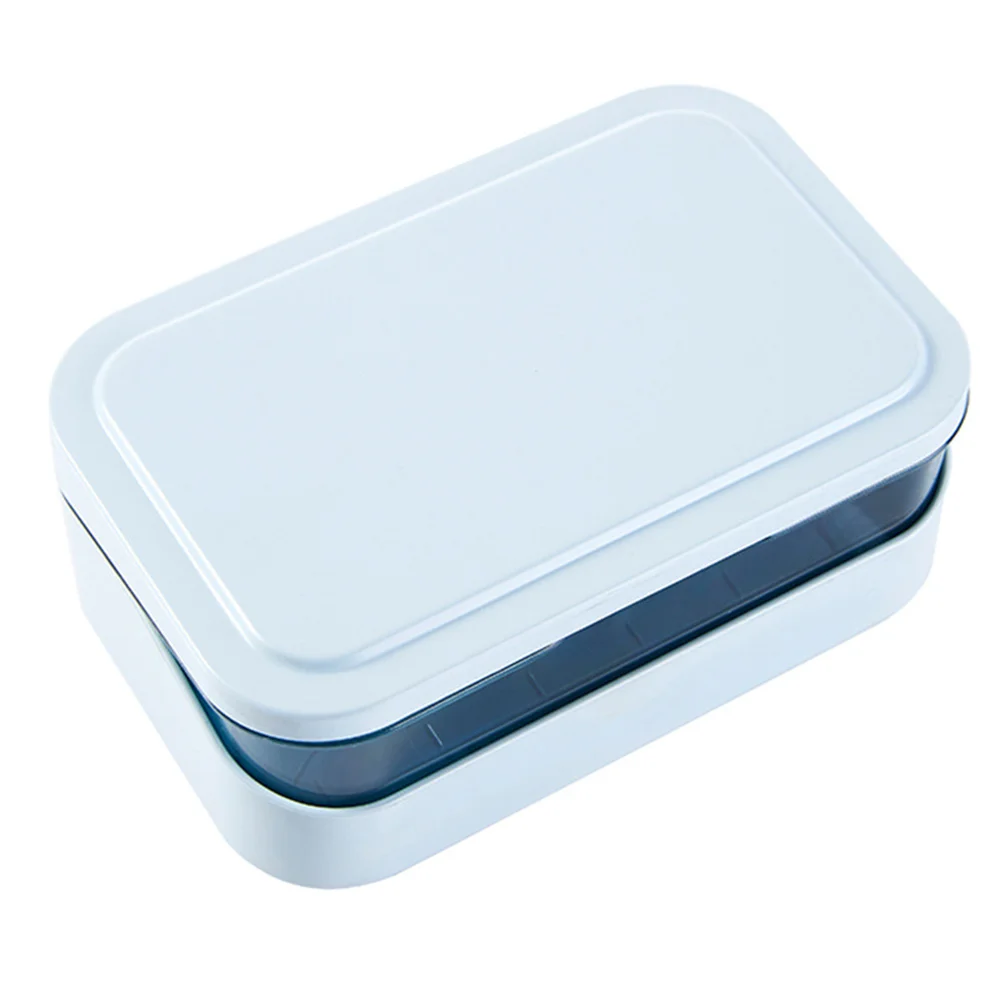 

Plastic Soap Holder Soap Draining Tray with Lid Bathroom Travel Soap Holder