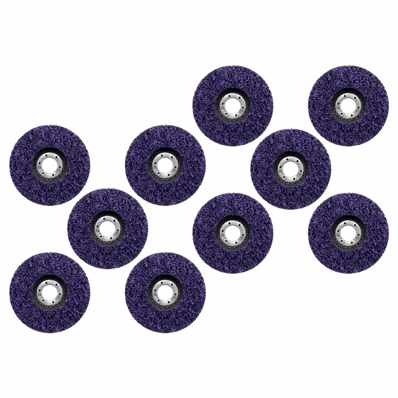 

10 Pack- 4 1/2Inch(115Mm) X 7/8Inch Stripping And Clean Disc For Angle Grinders -Removes Rust,Strips Paint,Cleans Welds