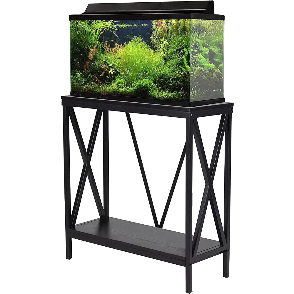 

Aquatic Fundamentals 29/37 Gallon Wood + Metal Aquarium Stand