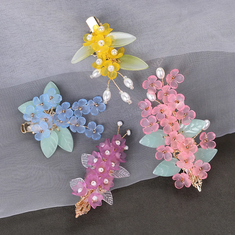 Аксессуары для волос Hanfu платья женские боковые зажимы заколки в китайском