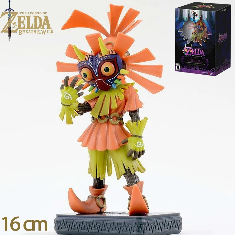 

16cm The Legend of Zelda Link Skull Majoras Mask Anime Figure Kid Game Peripheral Action Figurine Collectible Model Toys Doll
