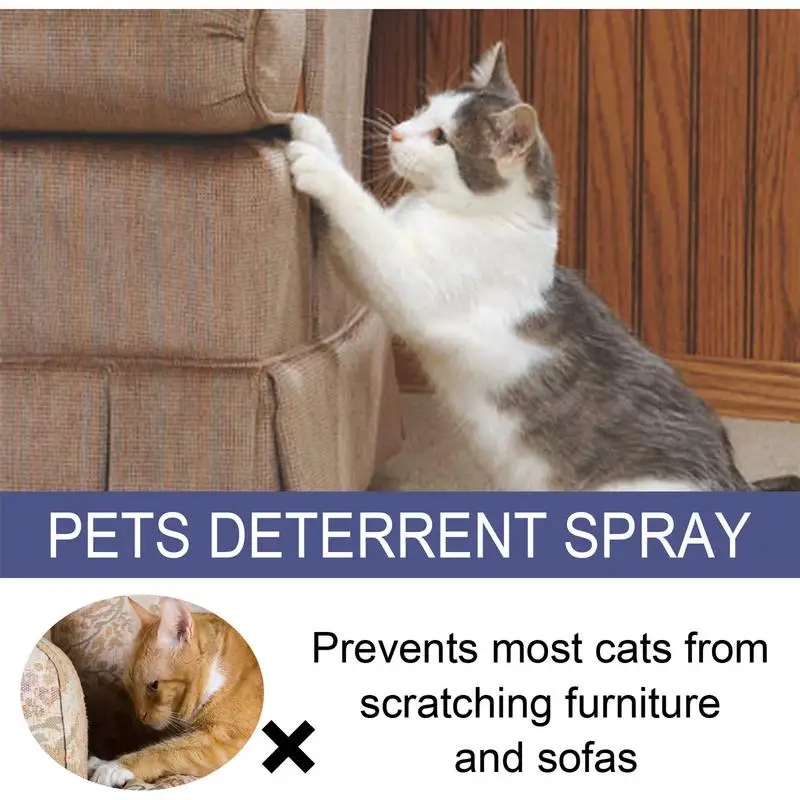 

Cat Scratch Spray Anti Scratching & Biting Herbal Plant Safe Ingredients Keep Pet Off No Stimulation Orange Fragrance Sofa