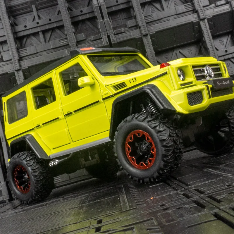 

1/32 Benzs G500 Big Tyre Alloy Car Model Diecasts Metal Toy Off-road Vehicles Car Model Simulation Sound Light Kids Toy Gift