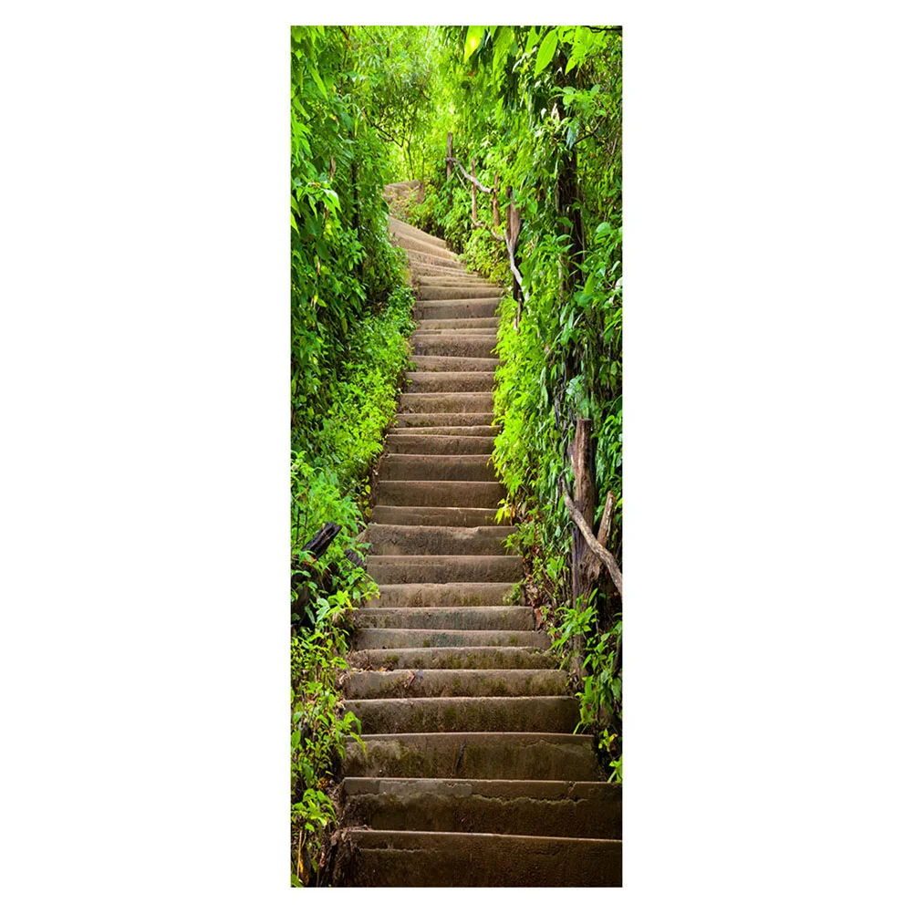 

2 Pcs Wall Sticky Self-Adhesive Paper Decoration Door Sticker Creative Wall Stickers Removable Door Decals