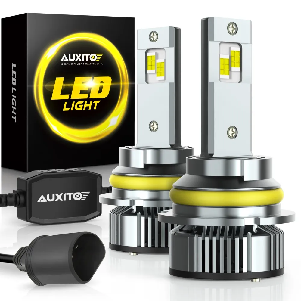 Фото AUXITO 2 шт. Canbus 9007 HB5 светодиодные лампы для фар, ДХО, дальний и ближний свет, 100 Вт, автомобильная лампа с турбонаддувом, сверхъяркие, 30000 лм, 12 В №1