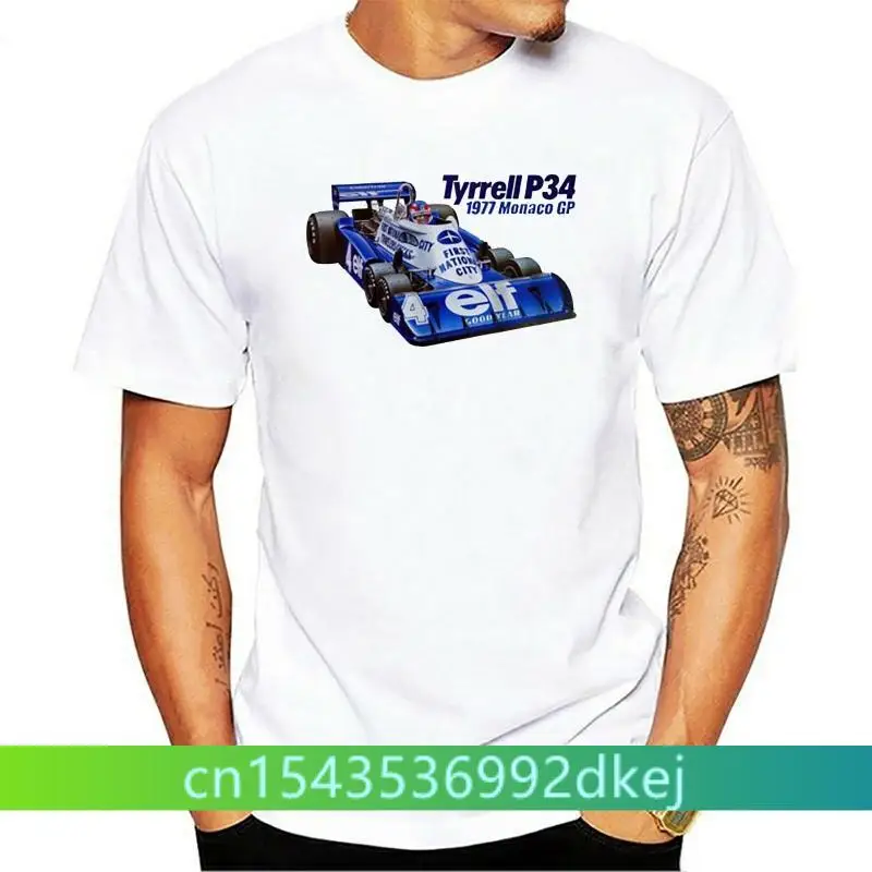 

Tyrrell P34 Grand Prix Car Coaster Racing Sport Design T Shirt Unisex White(1)