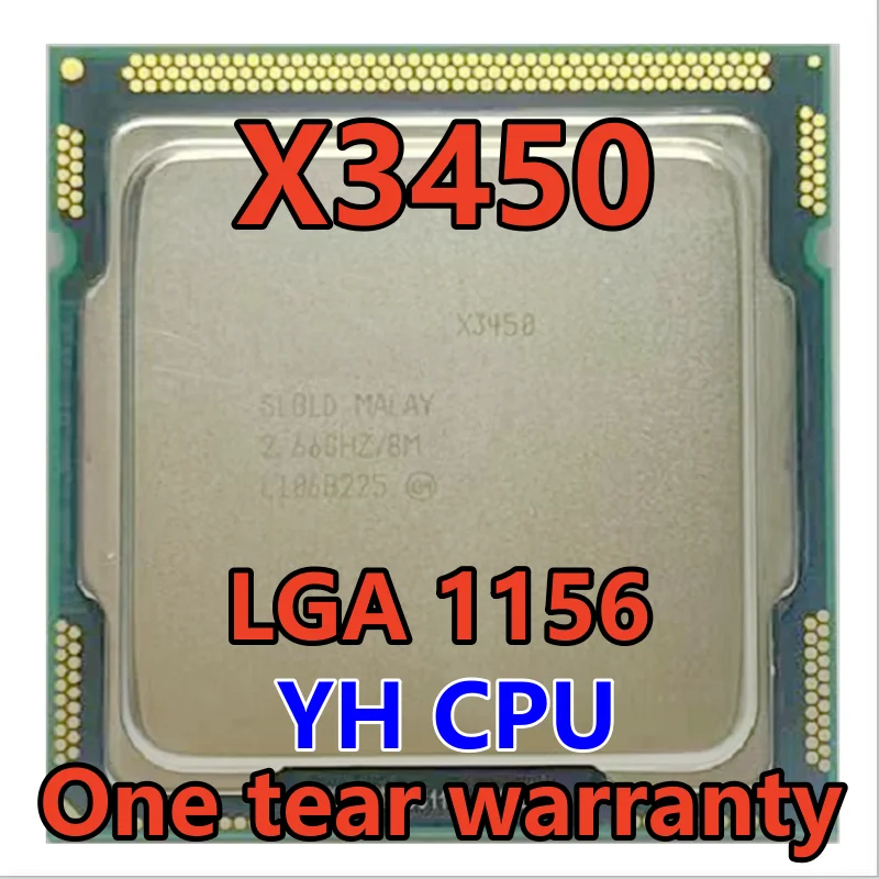 

X3450 SLBLD 2.667 GHz Quad-Core Eight-Thread 95W CPU Processor 8M 95W LGA 1156