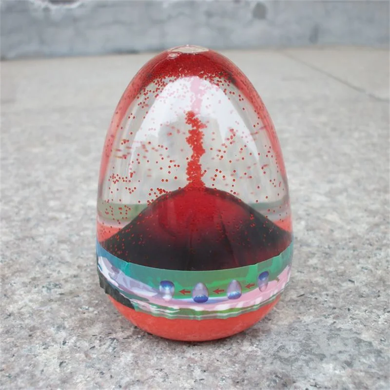 

Eggshell Volcanic Eruptions Floating Sand Hourglass Home Decor Fairy Landscape Home Decor TS1