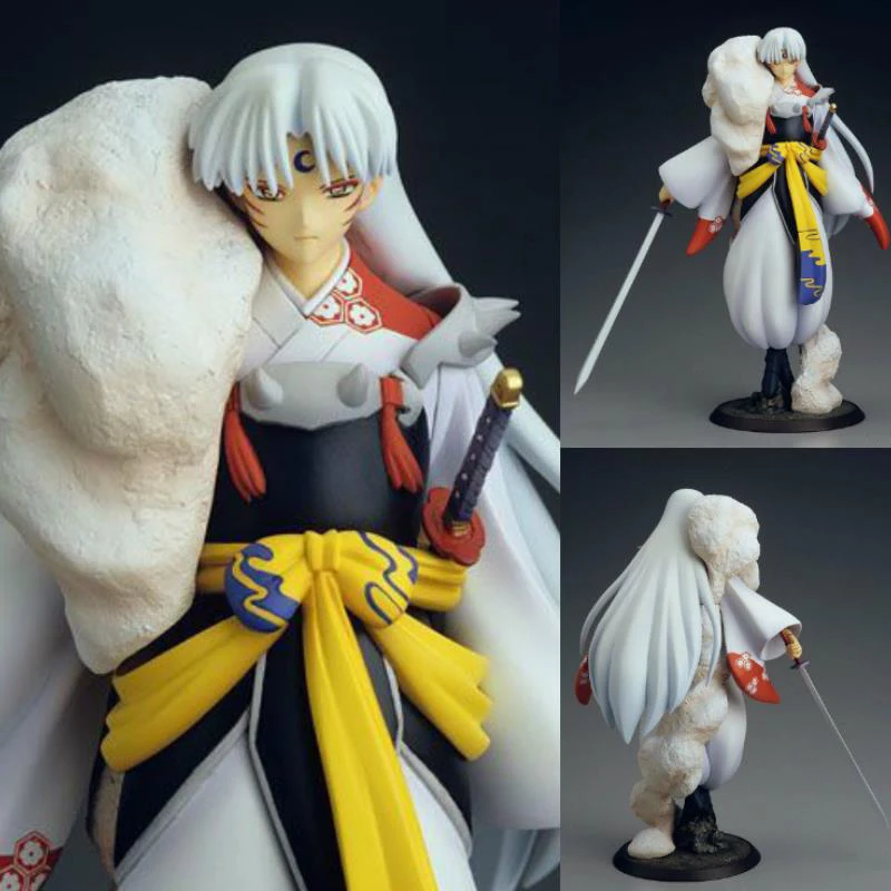 

1pc New Inuyasha Sesshoumaru Dog Demon Tessaiga Tenseiga Sword Action Figure Anime Inuyasha PVC Figure Collectible Model Toys