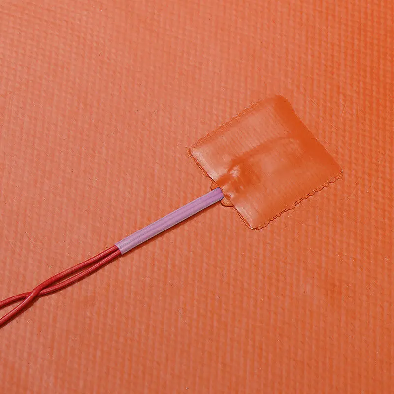 

110V/ 220V Silicone Heating Pad Fast Heating Temperature Uniform With Double-sided Tape 330*330mm Square Heater For 3D Printer