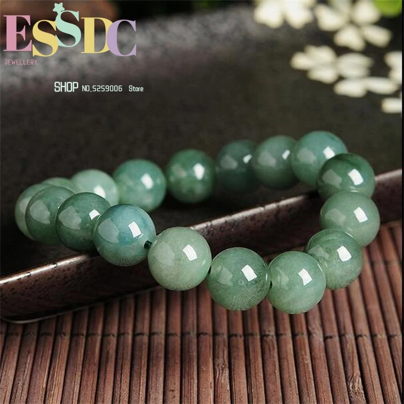 

Натуральный тонкий Изумрудный Круглый браслет с бусинами 10 мм, браслет ручной работы для мужчин и женщин, ювелирные изделия