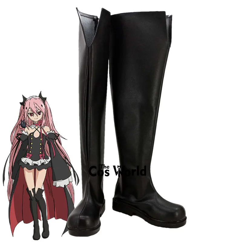 Ботинки на плоской подошве для косплея Owari no Seraph Of The End аниме Krul Tepes | Тематическая