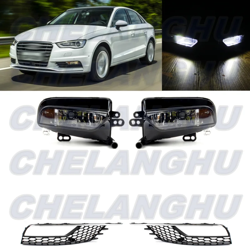 Для Audi A3 седан 2013 2014 2015 2016 2017 1 комплект передних светодиодных противотуманных фар