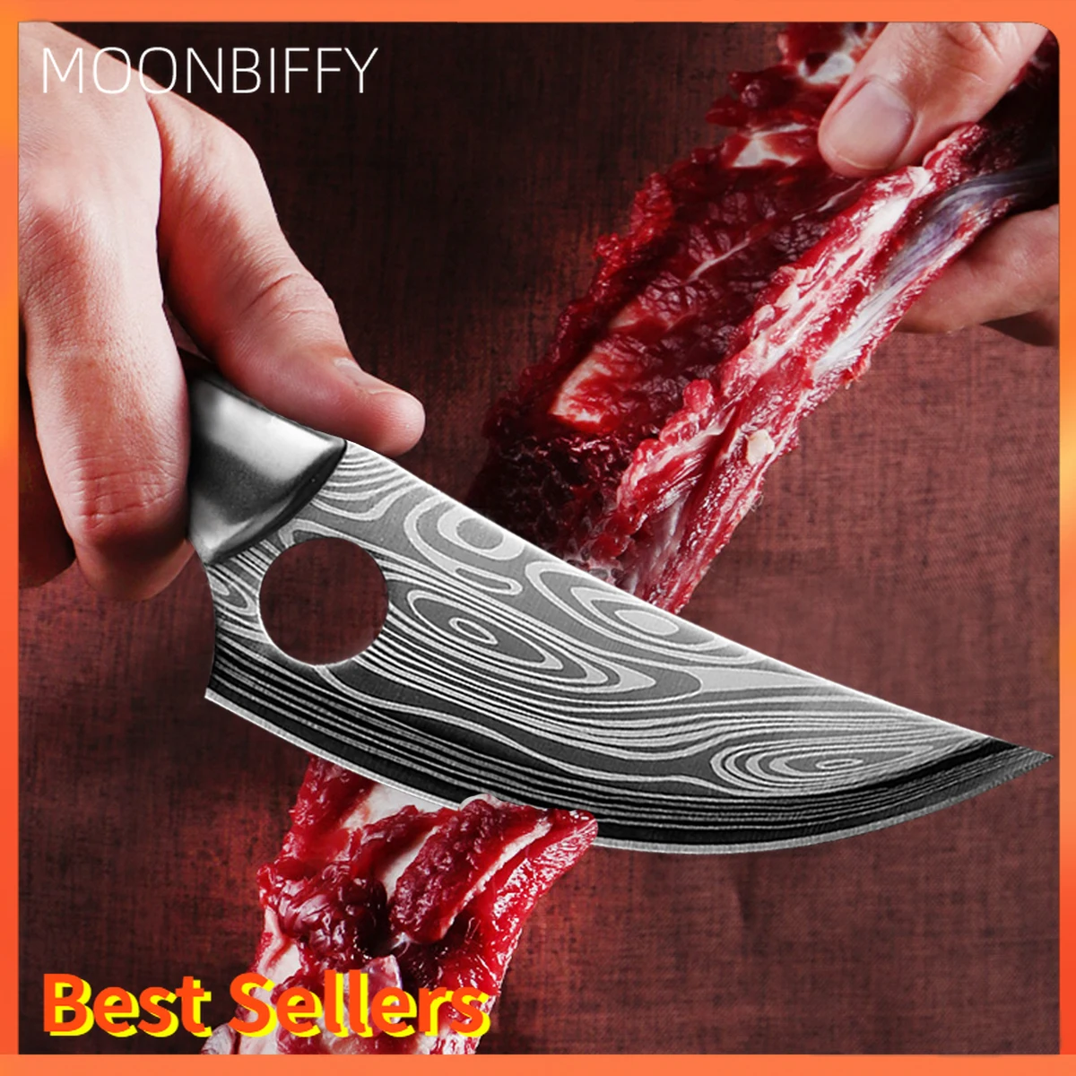 Дамасский кухонный нож резак ручка из нержавеющей стали японские ножи Мясник для