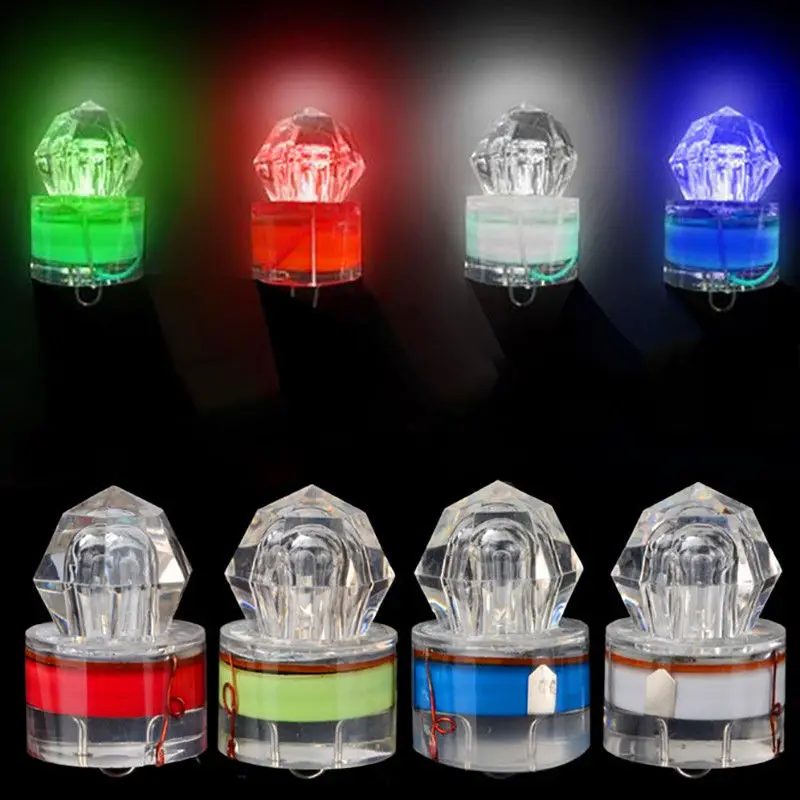 

Light Light Bait Fish Drop Underwater Lamp 10/20pcs Deep White Colorful Squid Green Lure Waterproof Mini Fishing Lights