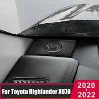 for toyota highlander kluger xu70 2020 2021 2022 car styling audio speaker dashboard loudspeaker cover stickers trim accessories