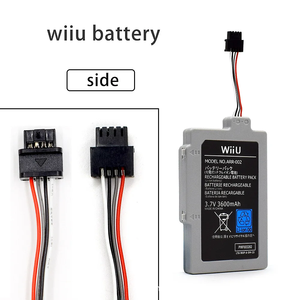 3600 мАч большой емкости WUP-010 WUP-012 для геймпада Nintendo Wii U беспроводной контроллер