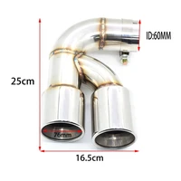 1 pcs stainless steel carbon fiber exhaust tip car exhaust muffler tip tailpipe for bmw 118i f20 nozzle 63mm
