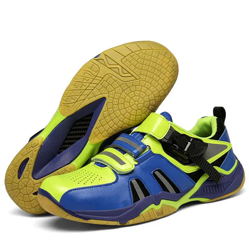 

Мужские легкие кроссовки для бадминтона, дышащая Нескользящая спортивная обувь для волейбола, настольного тенниса, большие размеры 46, 001