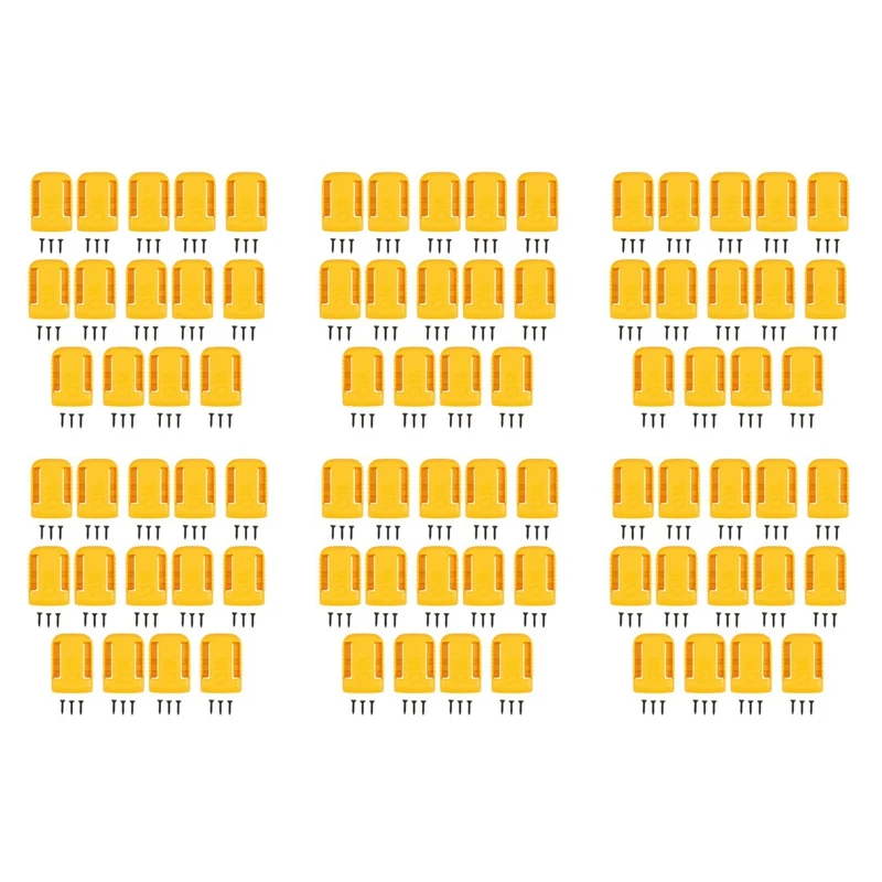 

84-Packs Battery Holders For Dewalt 20V Mount Dock Fit For 20V 60V MAX Yellow (No Battery)