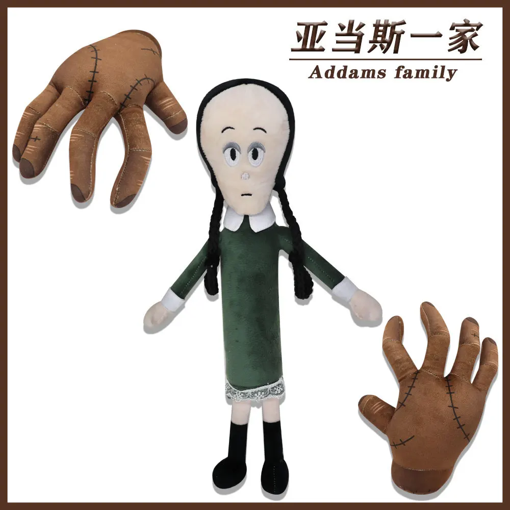 

38cm Wednesday Plush Thing Hand Plush Toys Palm Cartoon Plush Home Horror Decor Crafts Decoration Doll Halloween Gift for Friend