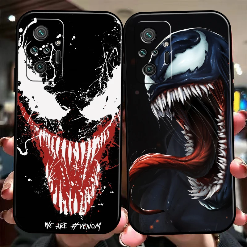 

Marvel Venom COOL Phone Case For Xiaomi Redmi 9 10 9i 9AT 9T 9A 9C Note 9 9T 9S 10 Pro 10S 5G Coque Funda Back Silicone Cover