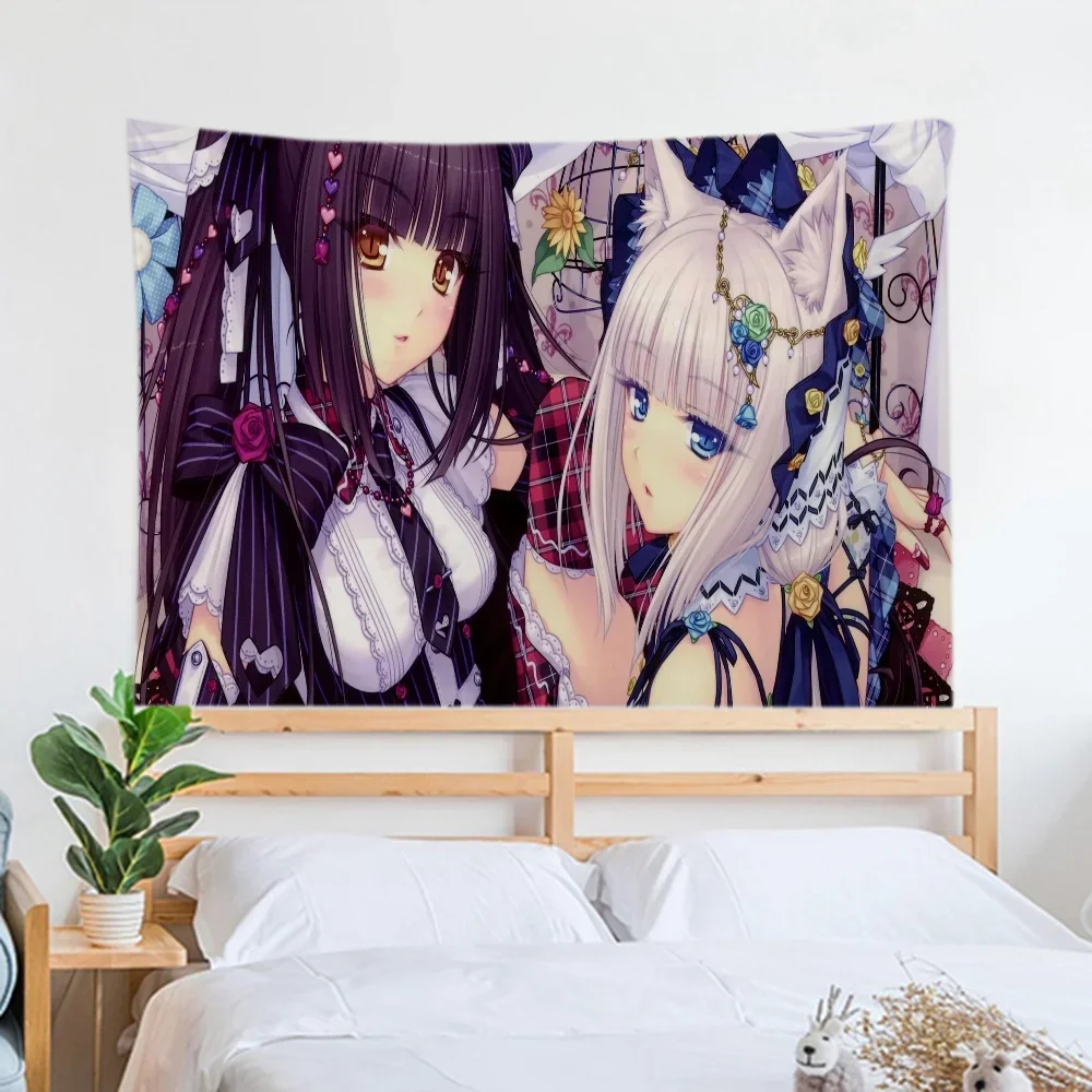 Настенный гобелен в стиле аниме Kizi для декора спальни можно стирать машине