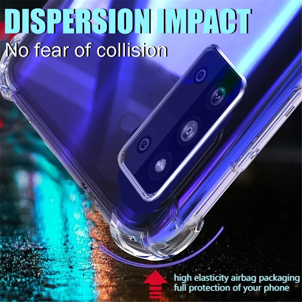 Ударопрочный чехол из ТПУ для Samsung Galaxy S22 S21 ультрабук S20 FE S10 S9 S8 Plus Note 8 9 10 20 A50 A70 A51 A52