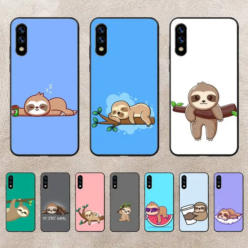 

Cute Animal Sloth Cartoon Phone Case For Huawei G7 G8 P7 P8 P9 P10 P20 P30 Lite Mini Pro P Smart Plus Cove Fundas