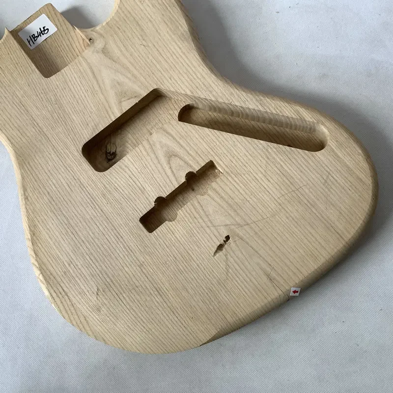 HB465 Jazz Bass Natural Solid ASH Незаконченный корпус электрического бас-гитара для правой
