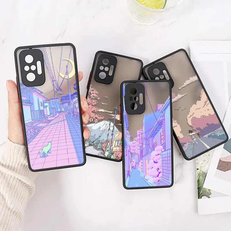 

Scenery House korea Japan Style For Redmi Note 11 Case Xiaomi Redmi 8 9 9A 9C 9T 10C 6A 7A 7 Note 8 10 11 9 Pro Case Matte Cover