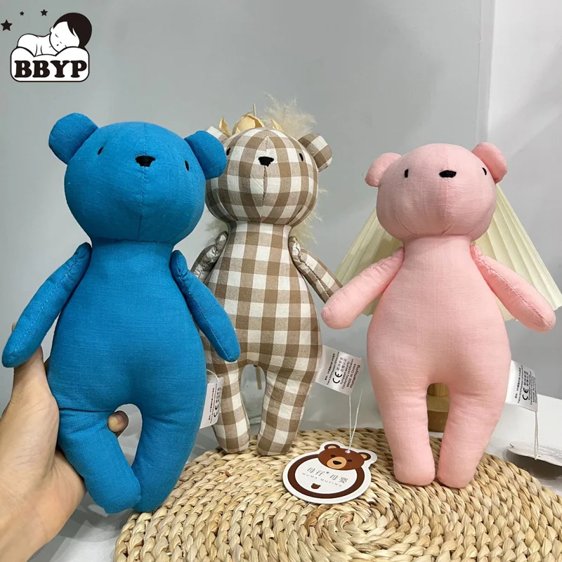 Мультяшный сетчатый медведь мягкая кукла Бэмби детские плюшевые игрушки детская