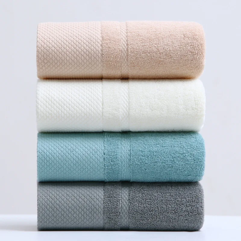 

100% Cotton High Quality Face Towels Set Bathroom Soft Feel Highly Absorbent Shower Hotel Bath Towel Multi-color 74x34cm